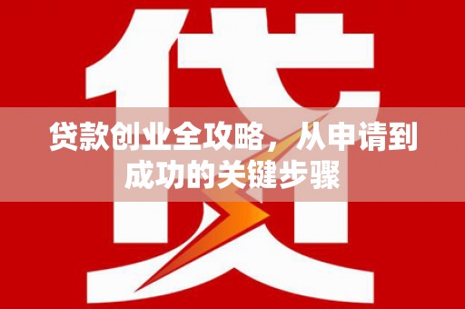 阿图什贷款创业全攻略，从申请到成功的关键步骤