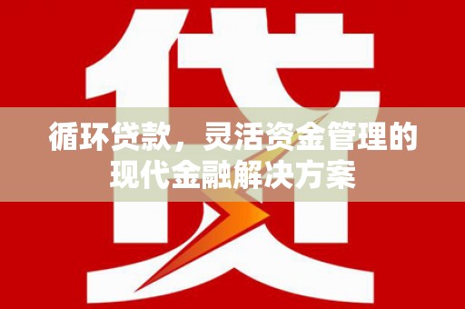 阿图什循环贷款，灵活资金管理的现代金融解决方案
