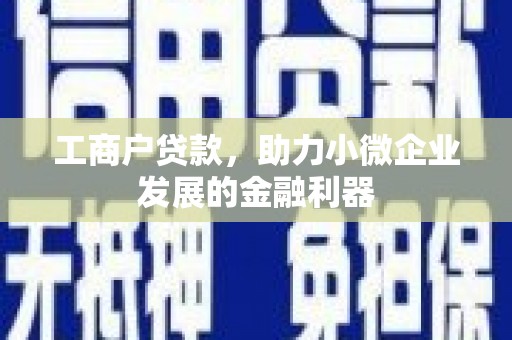 阿图什工商户贷款，助力小微企业发展的金融利器