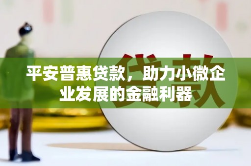 阿图什平安普惠贷款，助力小微企业发展的金融利器