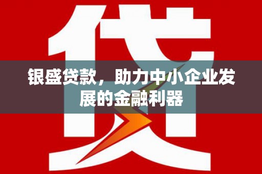 阿图什银盛贷款，助力中小企业发展的金融利器