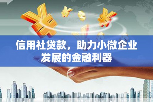 阿图什信用社贷款，助力小微企业发展的金融利器