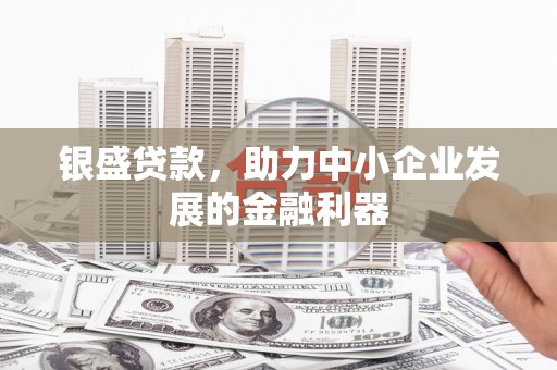 阿图什银盛贷款，助力中小企业发展的金融利器