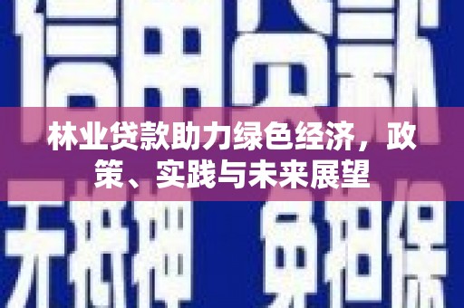 阿图什林业贷款助力绿色经济，政策、实践与未来展望