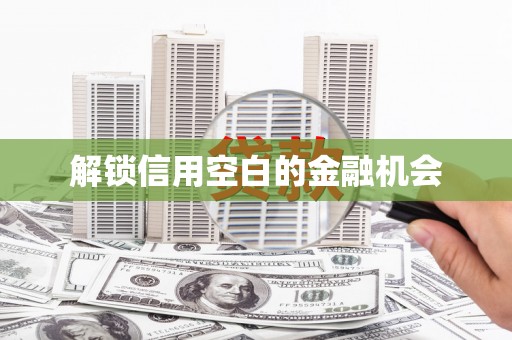 阿图什解锁信用空白的金融机会