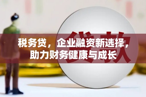 阿图什税务贷，企业融资新选择，助力财务健康与成长